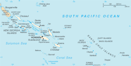 Ilhas Salomão - Mapa