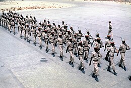 The Somali-Soviet Union friendship and later partnership with the United States enabled Somalia to build the largest mechanised army on the continent. Somali troops.jpg