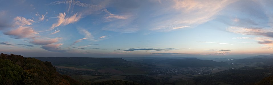 Sunset over Wanfried.