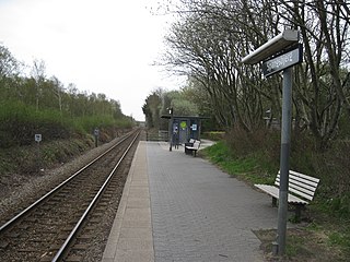 <span class="mw-page-title-main">Spangsbjerg railway halt</span> Railway halt in West Jutland, Denmark