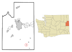 Location of Waverly, Washington
