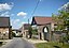 The main street of the village of Sprossen (Elsteraue, district of Burgenlandkreis, Saxony-Anhalt)