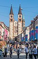 * Nomination View of the St. Kilian's Cathedral from Domstraße in Würzburg, Bavaria, Germany. --Tournasol7 00:20, 10 March 2019 (UTC) * Promotion Good quality. -- Ikan Kekek 00:33, 10 March 2019 (UTC)