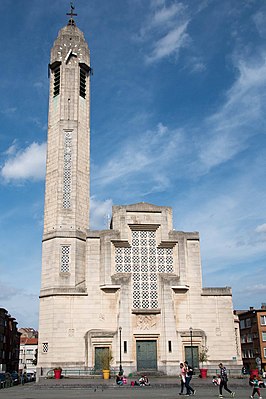 De huidige art-deco-kerk van Joseph Diongre