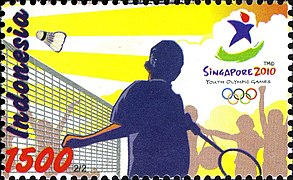 Stamp of Indonesia - 2010 - Colnect 248256 - Badminton.jpeg
