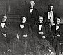James K. Polk and his Cabinet in 1846. The first Cabinet to be photographed.