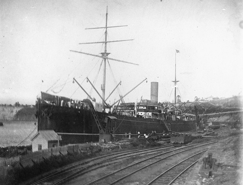 File:StateLibQld 1 93552 Ship berthed at the South Brisbane Coal Wharves.jpg