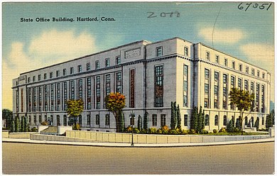 Connecticut State Office Building, Hartford, Connecticut, 1930-31. State Office Building, Hartford, Conn (67351).jpg