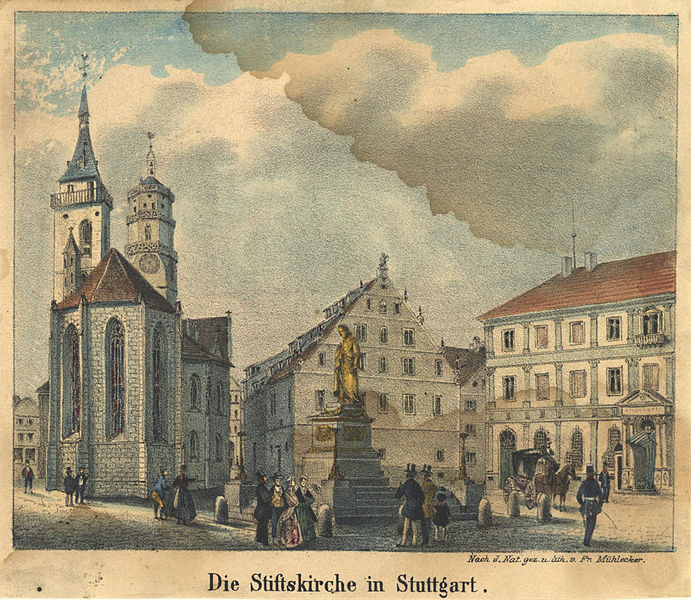 File:Stiftskirche Stuttgart um 1840.jpg