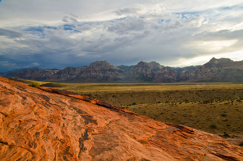 File:Sunset at Red Rock Canyon National Conservation Area (19355882804).jpg