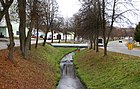 Čeština: Svinenský potok v Trhových Svinech English: Svinenský creek in Trhové Sviny, Czech Republic.