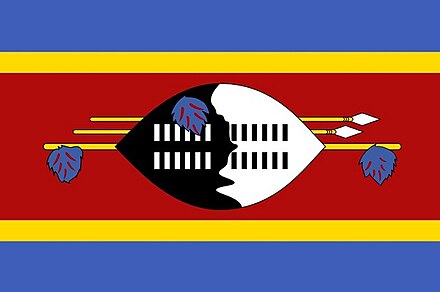 The flag of Swaziland Swaziland Flag-of-Swaziland 9533.jpg