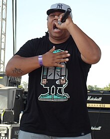 Tedashii performing live at Ichthus Music Festival in June 2012.