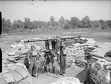 303 AA Bty manning 3-inch guns and range-finders at Hayes Common, May 1940 The British Army in the United Kingdom 1939-45 H1392.jpg