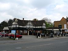 The Manor public house, pictured in 2009, was refurbished and renamed The Ascott in 2011. The Manor pub, Eastcote.jpg