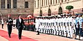 The Prime Minister of the Kingdom of Thailand, General Prayut Chan-o-cha inspecting the Guard of Honour, at the Ceremonial Reception, at Rashtrapati Bhavan, in New Delhi on June 17, 2016.jpg