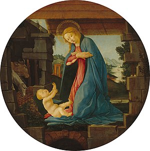 The Virgin Adoring the Child c1490 Sandro Botticelli.jpg
