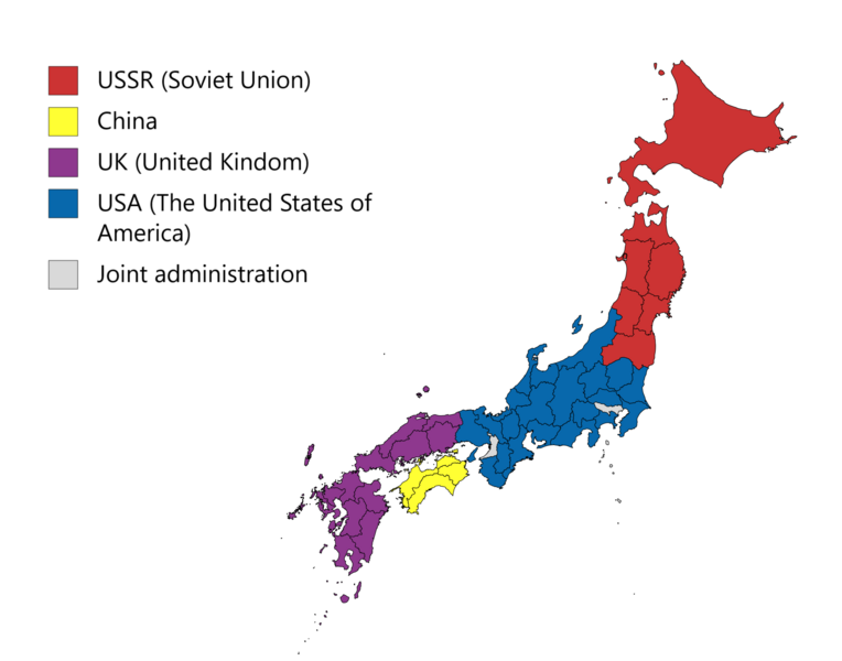 File:The first proposals for the division of Japan - WW2.png