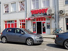 Prodejna Tommy ve městě Makarska