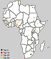 50 largest metropoles of Africa