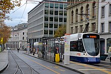 Tramway de la ligne 14 des TPG.