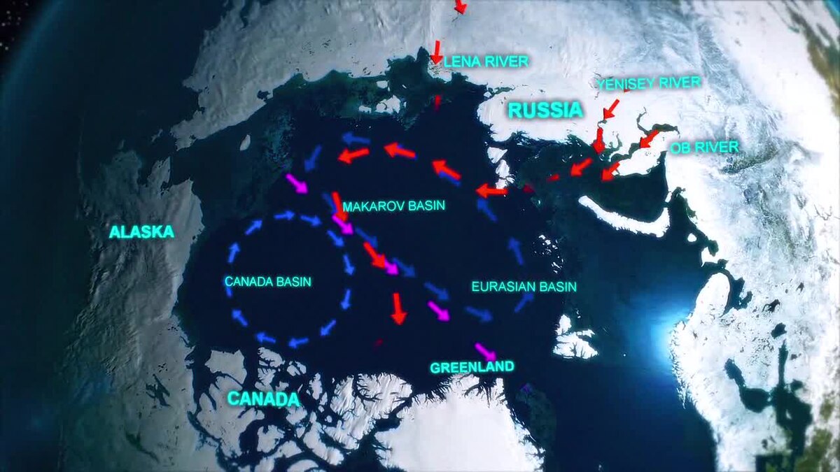 Карта течений северный ледовитый океан