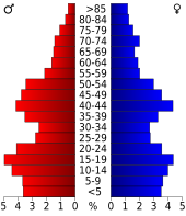 Bevolkingspiramide Hill County