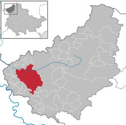 Läget för kommunen Uder i Landkreis Eichsfeld