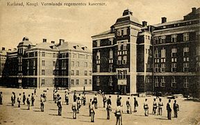 The Military Barracks of the Värmland Regiment in 1920.