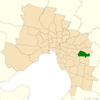 <span class="mw-page-title-main">Electoral district of Ferntree Gully</span> State electoral district of Victoria, Australia