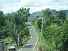 Driving through a scenic, hilly road in Barrio Vaga.