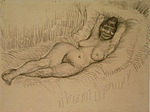 Van Gogh 1887-01--1887-06, Paris - Study for 'Reclining Female Nude' F 1404 JH 1213.jpg