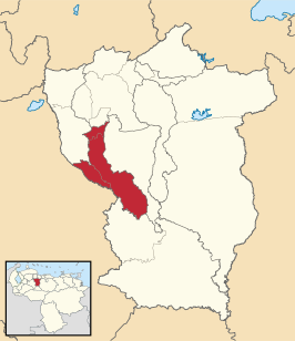 Locatie van de gemeente in Cojedes