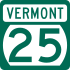 Vermont Route 25 Markierung