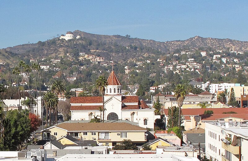 File:View of Griffith Park from Sunset Boulevard (cropped2).jpg