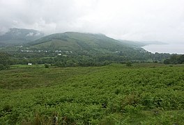 View over Strachur village.