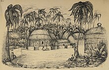 Village in a clearing Sundarbans, by Frederic Peter Layard, January 1839 Village in Pirojpur.jpg