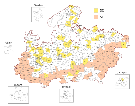 Circonscriptions du parlement du Madhya Pradesh