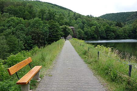 Wiesenbeker Teich Staudamm