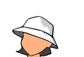 WikiProject Scouting uniform template female bucket hat.svg