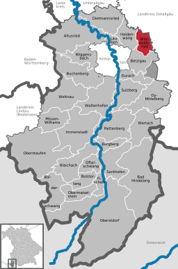 Läget för Wildpoldsried i Landkreis Oberallgäu