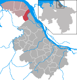 Kaart van Wischhafen