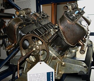 Wolseley 60 hp 1910s British piston aircraft engine