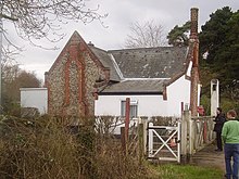 Flint was used in many types of buildings around Wymondham, including this 19th-century crossing keeper's hut on the Mid-Norfolk Railway.