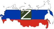 Thumbnail for File:"Z" flag map of Russia with occupied Ukrainian territory.png