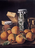 'Still Life with Oranges, Jars, and Boxes of Sweets', by Luis Meléndez.jpg