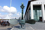 Sagas propeller, utställd utanför Marinmuseum i Karlskrona.