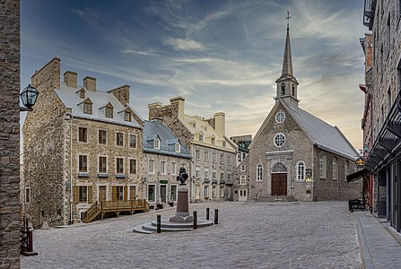 Notre-Dame-des-Victoires Church, Place Royale, Old Quebec Photographer: Wilfredor