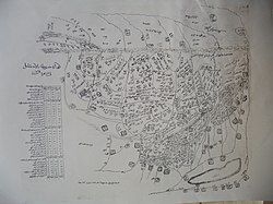 Арабоязычная карта Имамата 1856 года от Хаджи-Юсуфа Сафарова.