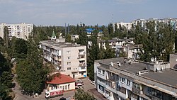 The down-town of Chornomorske